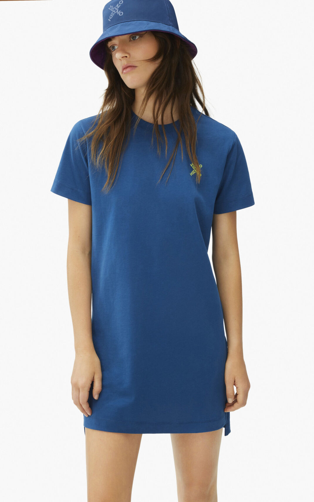 Vestidos Kenzo Sport Little X t shirt Mujer Azules Oscuro MAC280619